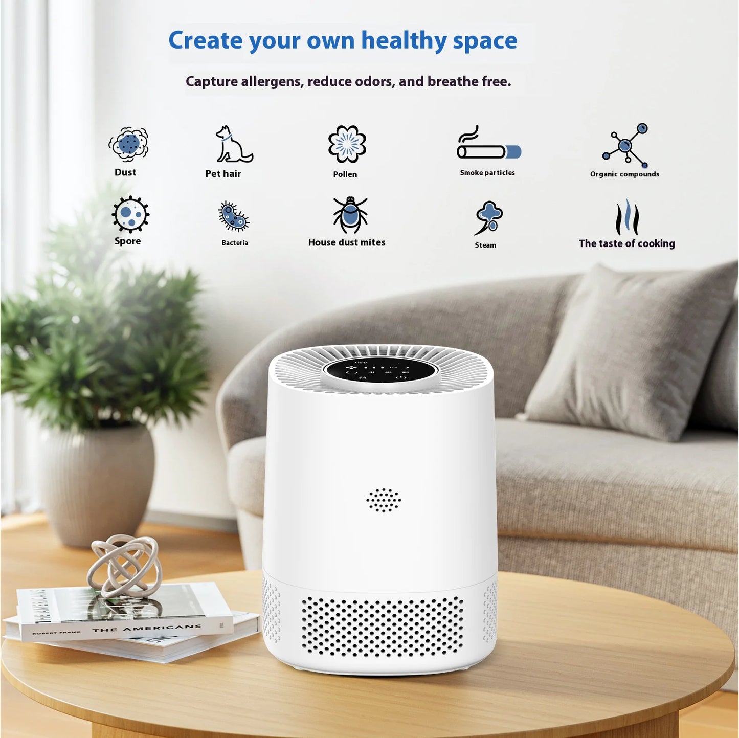 ✨ Breathe Better – Smart WiFi Air Purifier for Home &amp; Office